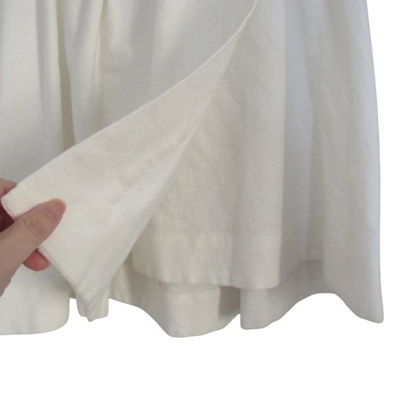 IRO Jeans Altea Faux Wrap Mini Skirt Size 36 Small White Ruffled Classic Flirty - Picture 5 of 8